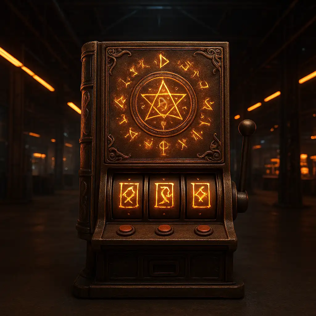 Rise of Merlin slot cabinet at DieselWin Casino